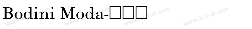 Bodini Moda字体转换